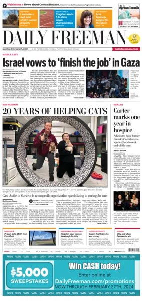 Cover of Daily Freeman (Kingston, NY)