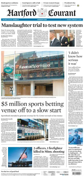 Cover of Hartford Courant