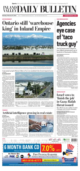 Cover of Inland Valley Daily Bulletin