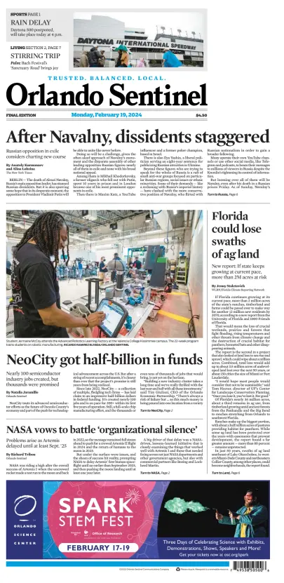Cover of Orlando Sentinel