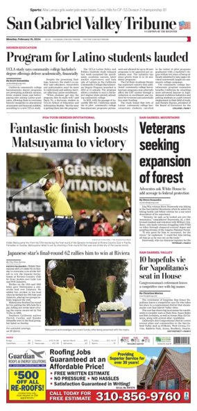 Cover of San Gabriel Valley Tribune