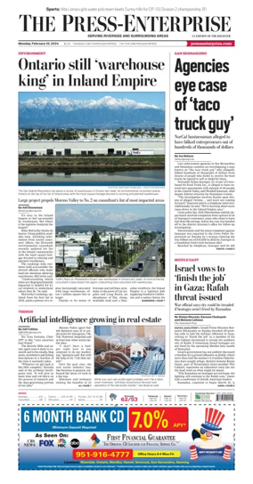 Cover of The Riverside Press-Enterprise