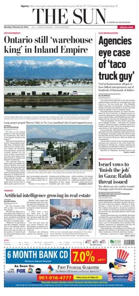 Cover of The Sun (San Bernardino)