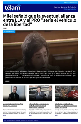 Cover of Telam - Noticias