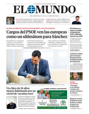 Cover of El Mundo Primera Edición Int