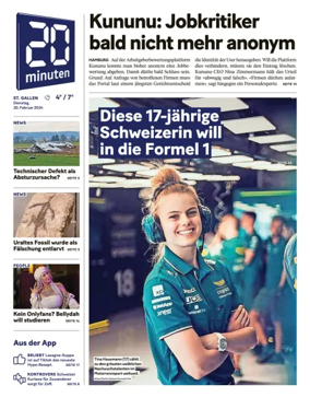 Cover of 20 Minuten - St. Gallen