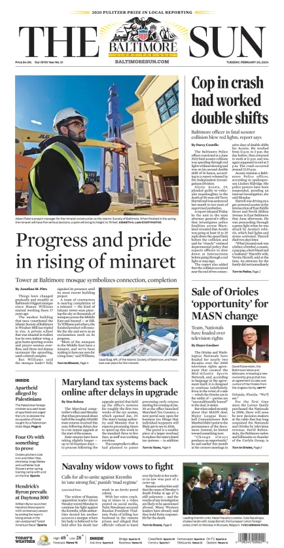 Cover of Baltimore Sun