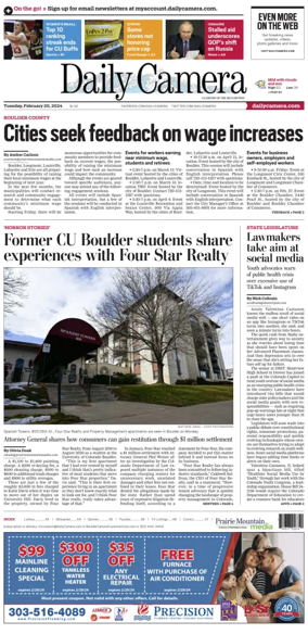 Cover of Daily Camera (Boulder)
