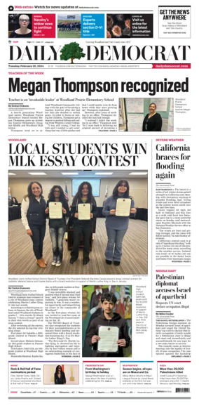 Cover of Daily Democrat (Woodland)