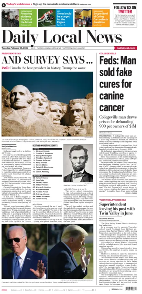 Cover of Daily Local News (West Chester, PA)