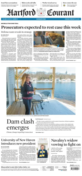 Cover of Hartford Courant