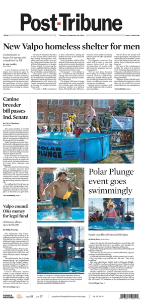 Cover of Post-Tribune