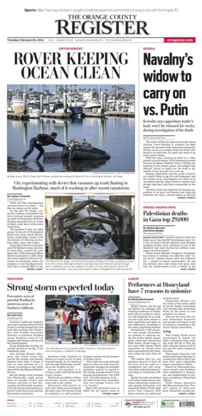 Cover of The Orange County Register