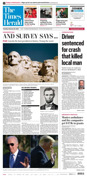 Cover of The Times Herald (Norristown, PA)