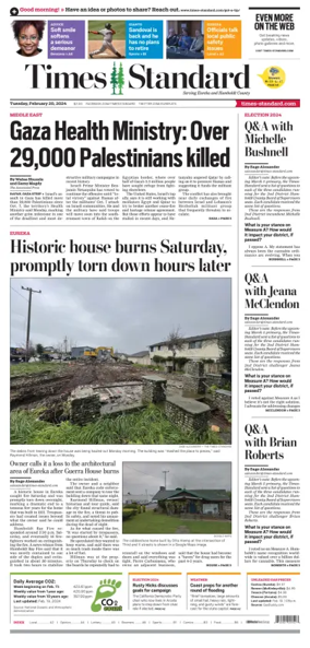 Cover of Times Standard (Eureka)