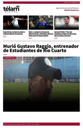 Cover of Télam - Deportes