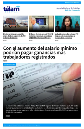 Cover of Telam - Negocios