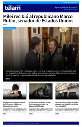 Cover of Telam - Noticias