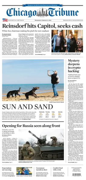 Cover of Chicago Tribune