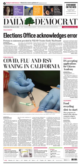 Cover of Daily Democrat (Woodland)