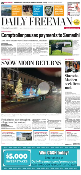 Cover of Daily Freeman (Kingston, NY)