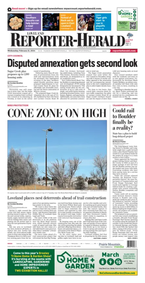 Cover of Loveland Reporter-Herald