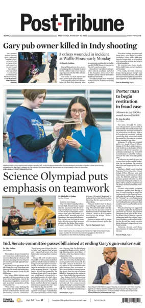 Cover of Post-Tribune