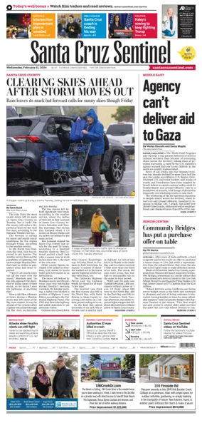 Cover of Santa Cruz Sentinel