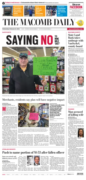 Cover of The Macomb Daily