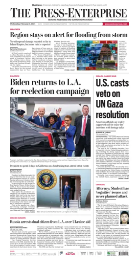 Cover of The Riverside Press-Enterprise