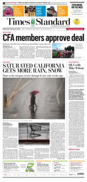 Cover of Times Standard (Eureka)