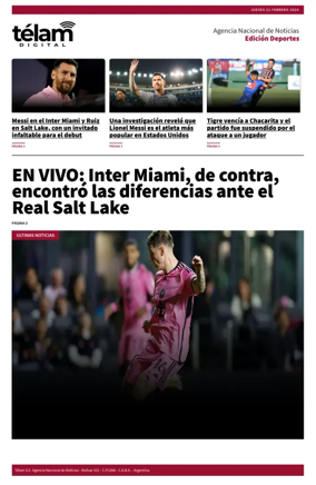 Cover of Télam - Deportes