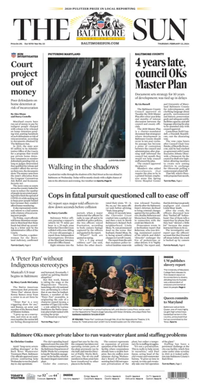 Cover of Baltimore Sun