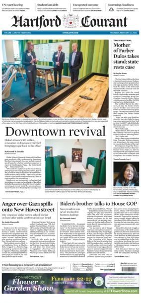 Cover of Hartford Courant