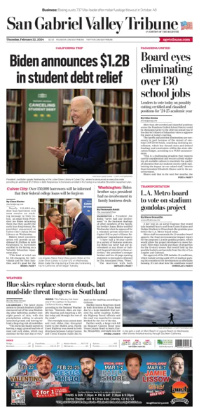 Cover of San Gabriel Valley Tribune