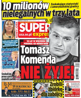 Cover of Super Express Nowy Jork