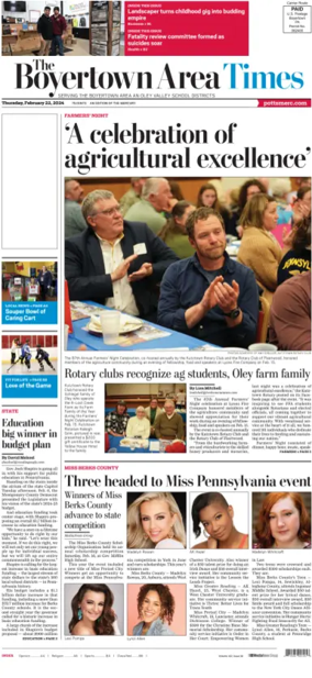 Cover of The Boyertown Area Times