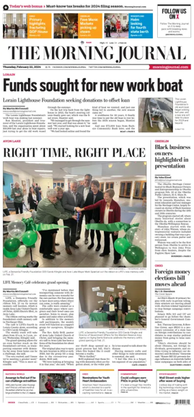 Cover of The Morning Journal (Lorain, OH)