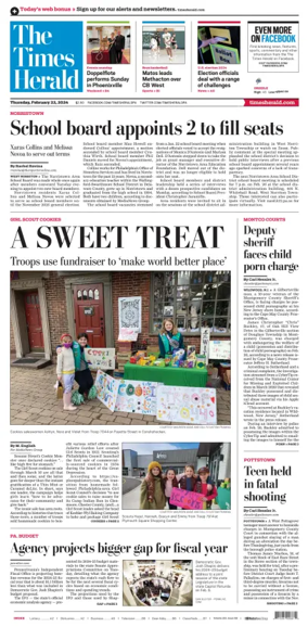 Cover of The Times Herald (Norristown, PA)