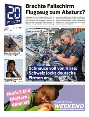 Cover of 20 Minuten - Luzern