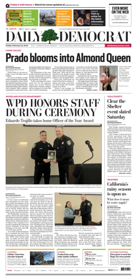 Cover of Daily Democrat (Woodland)