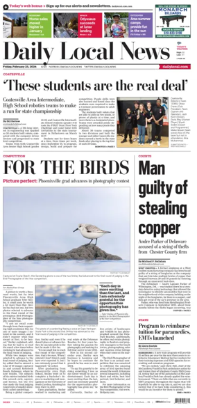 Cover of Daily Local News (West Chester, PA)