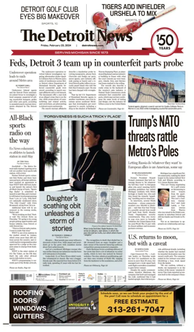 Cover of The Detroit News