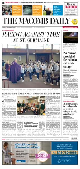 Cover of The Macomb Daily