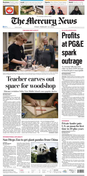 Cover of The Mercury News Weekend