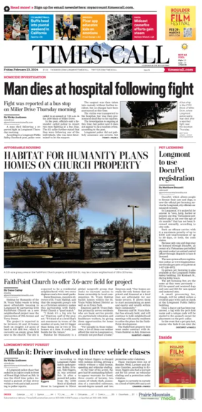 Cover of Times-Call (Longmont)