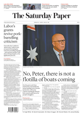 Cover of The Saturday Paper