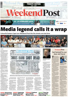 Cover of Weekend Post (South Africa)