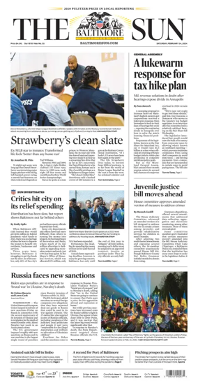 Cover of Baltimore Sun