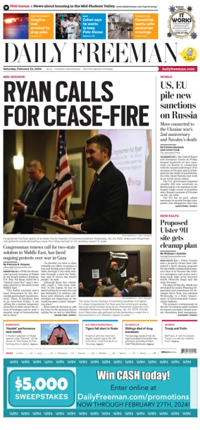 Cover of Daily Freeman (Kingston, NY)